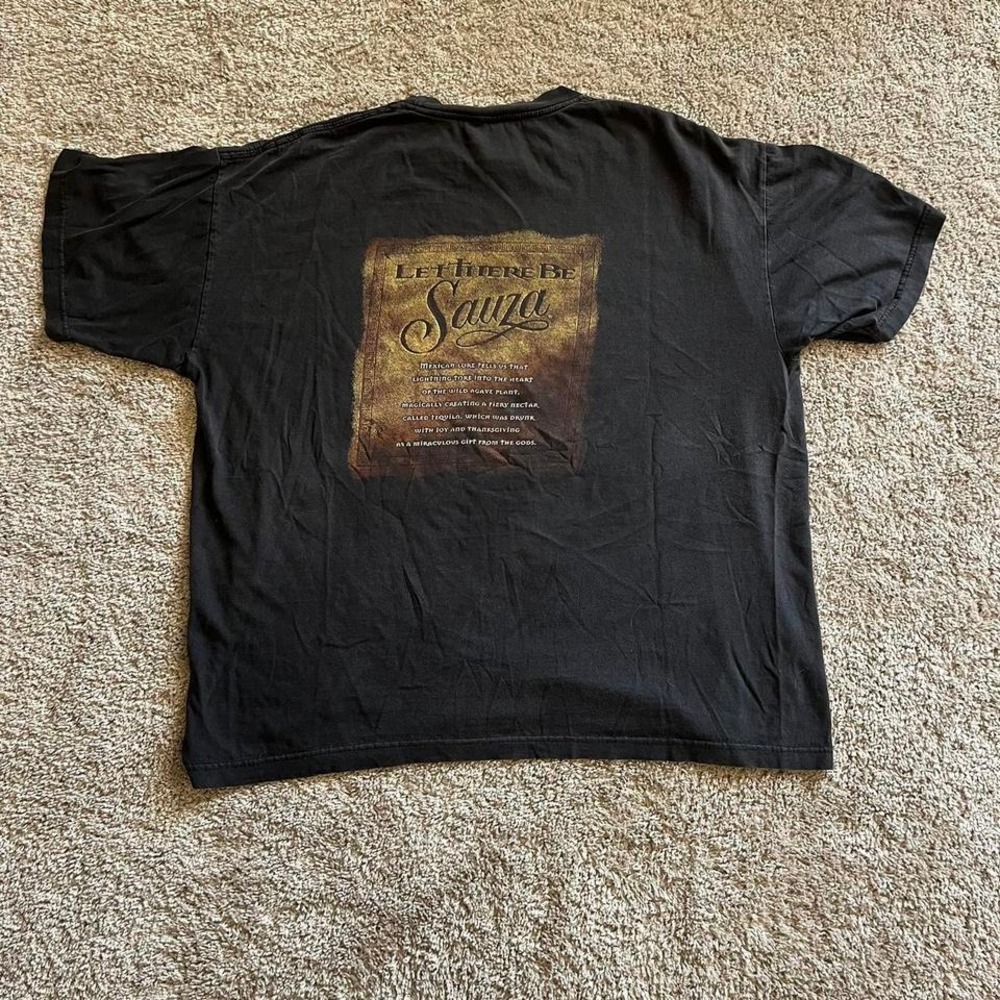 Vintage 90s Faded Sauza Tequila Liquor Promo Shirt Mens XL